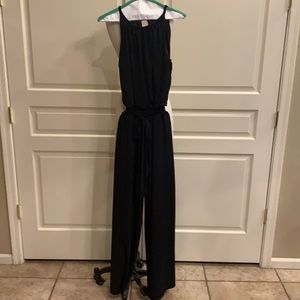White House Black Marker Sleeveless Jumpsuit